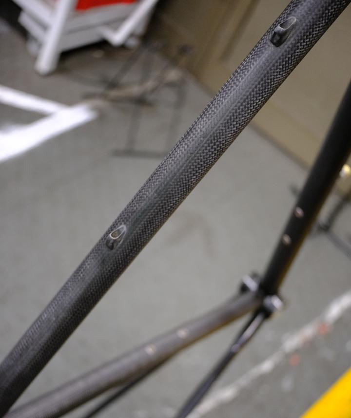 Abgeschliffenes Oberrohr