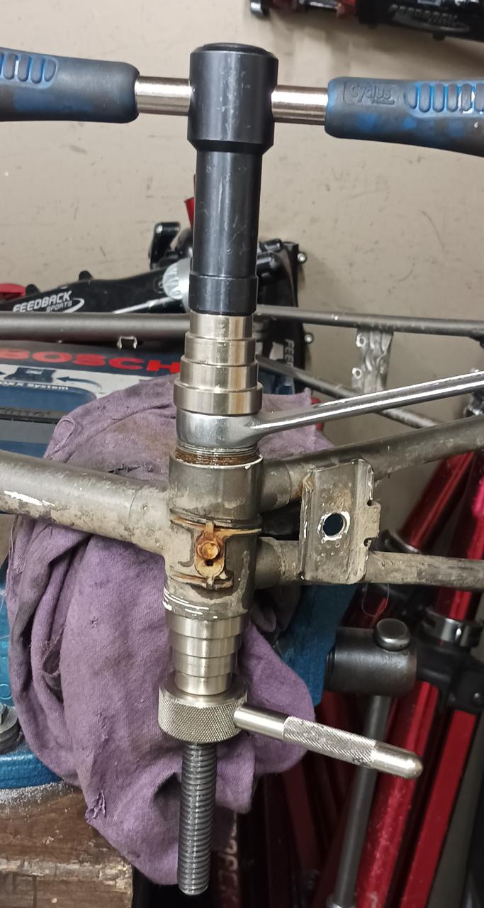 Tretlagerschluesselfixierung, Detailansicht